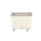 Steele Canvas Basket 6 BU Permanent Truck Natural Canvas w/Grey Vinyl - 5in Casters 926CNATVGRYW5 - alternate 4